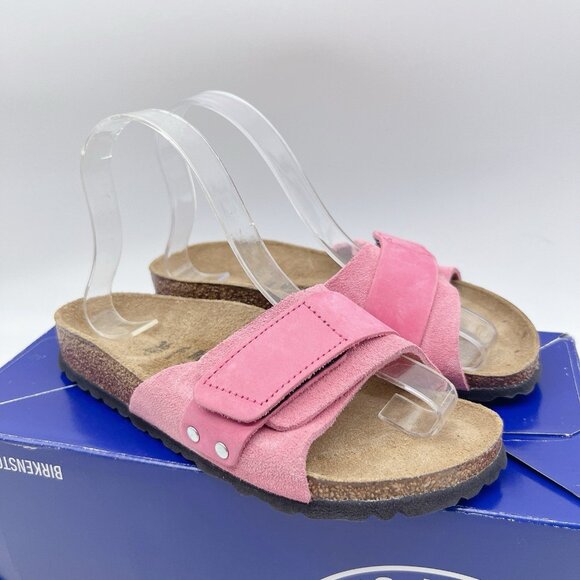 Birkenstock Oita Suede Sandals Kyoto Candy Pink Barbie Pinkcore EU 36 US 5- 5.5 - Picture 4 of 13